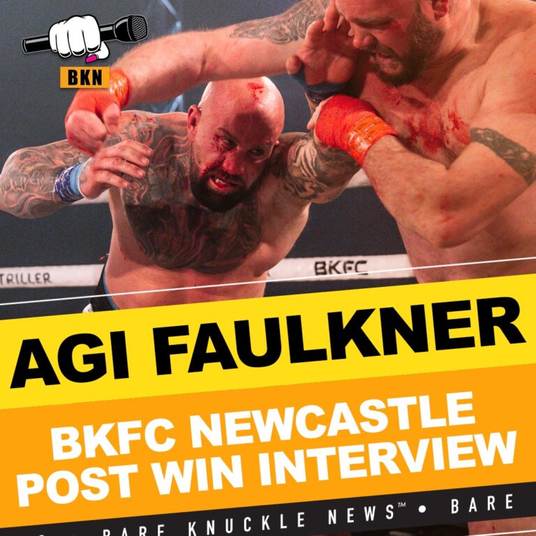 BKFC UK Newcastle-Round 1 Stoppage Earns Agi Faulkner’s Win vs Daniel Robson | Bare Knuckle News™